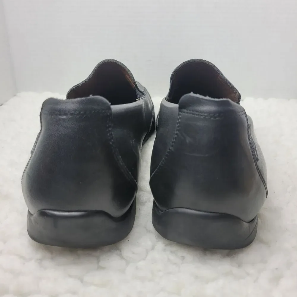 Mephisto Edlef Men's Slip On Loafer Size 13  Smooth Black Leather Shoes